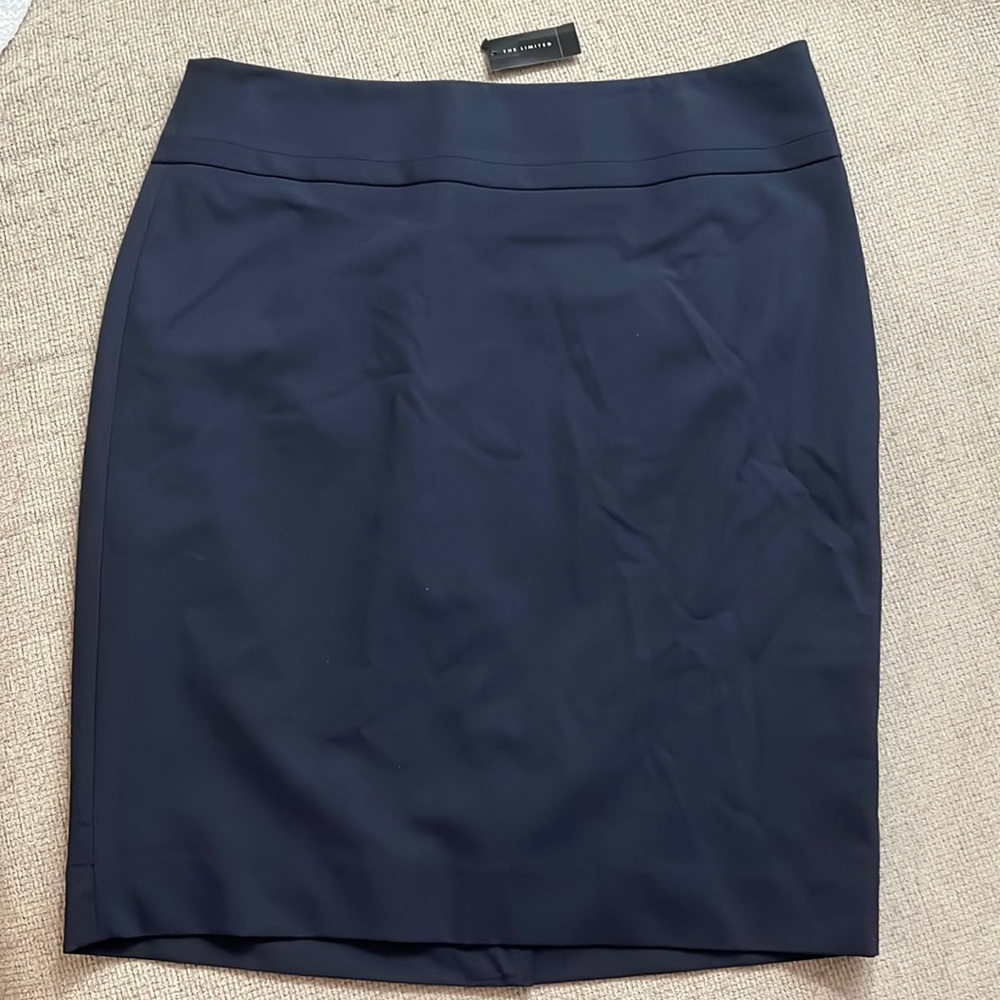 NWT The Limited Navy Blue Pencil Skirt